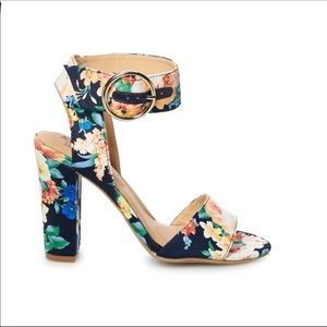Meet Me in the Garden Open Toe Block Heel